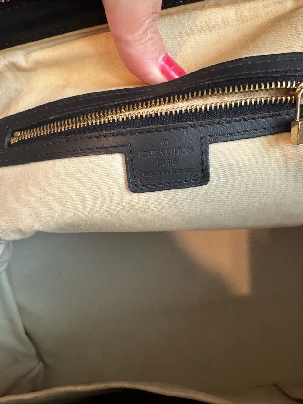 Louis Vuitton Navy/Gray Monogram Minilin GM with Certificate of Authenticity